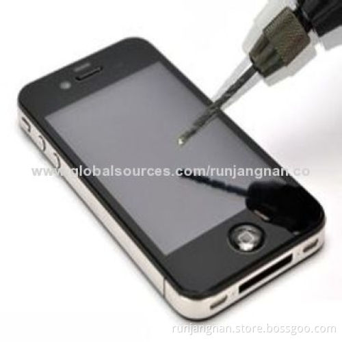 0.3mm Tempered-glass Screen Protector for iPhone 4/4S, HD, 9H, Rounded Borders, Smooth Edge